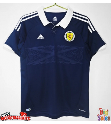 Scotland 2012-2014 Retro Home Shirt Men Short Sleeve