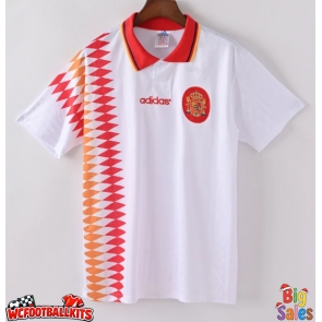 Spain 1994 Retro Away Shirt Men Short Sleeve