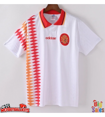 Spain 1994 Retro Away Shirt Men Short Sleeve