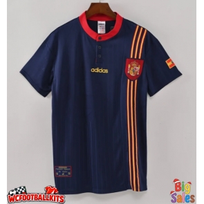 Spain 1996 Retro Away Shirt Men Short Sleeve