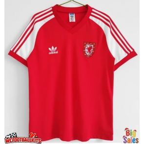 Wales 1980-1982 Retro Home Shirt Men Short Sleeve