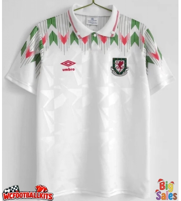 Wales 1990-1991 Retro Away Shirt Men Short Sleeve
