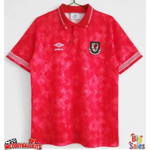 Wales 1990-1991 Retro Home Shirt Men Short Sleeve