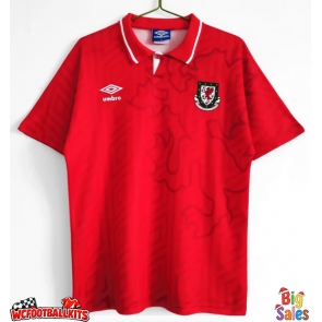 Wales 1992-1993 Retro Home Shirt Men Short Sleeve
