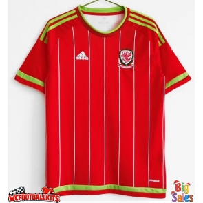 Wales 2015 Retro Home Shirt Men Short Sleeve