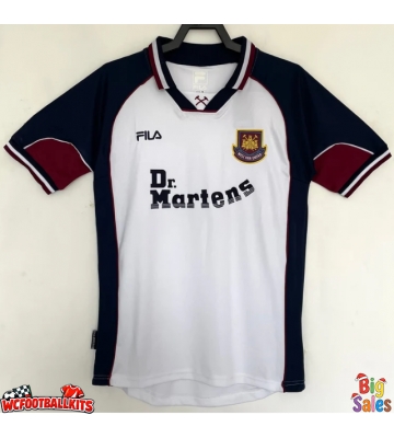West Ham 1999-2000 Retro Away Shirt Men Short Sleeve